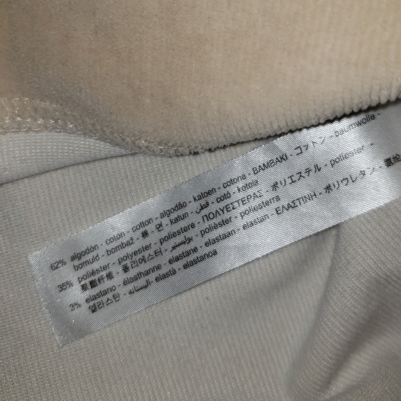 Zara high low crop sweatshirt- Cream Color - Picture 5 of 5